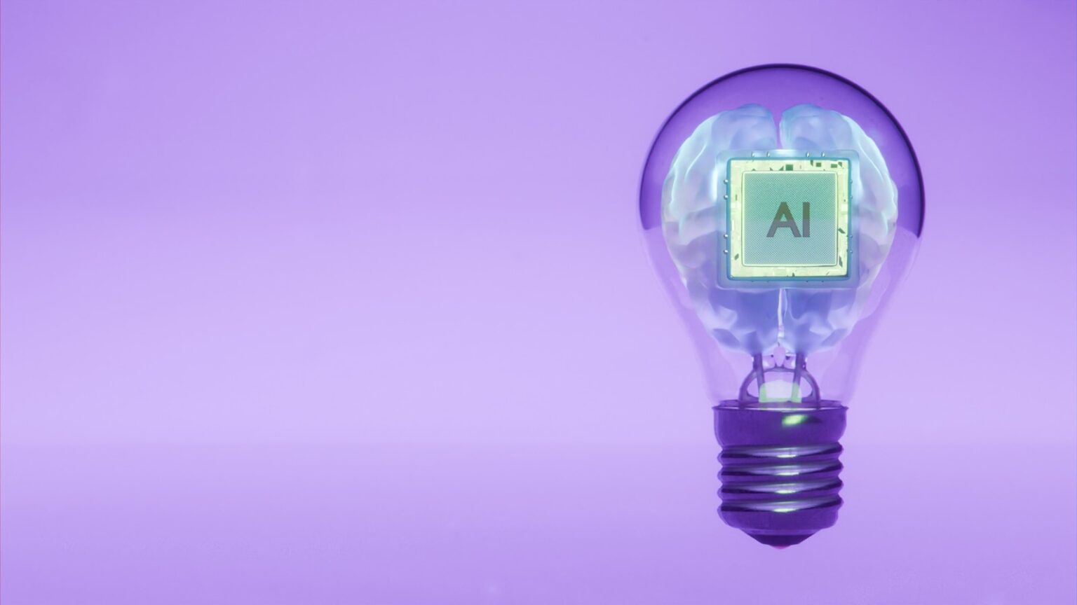 Ilustração conceitual de inteligência artificial representando os modelos do AWS Bedrock