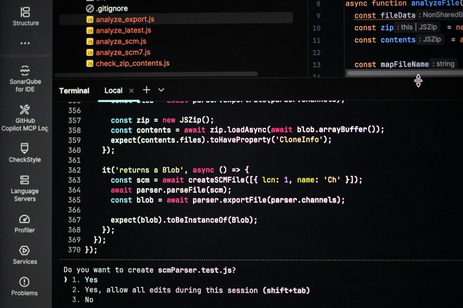 Interface do Kiro, a IDE de agentes de IA da AWS, exibindo código gerado a partir de uma especificação